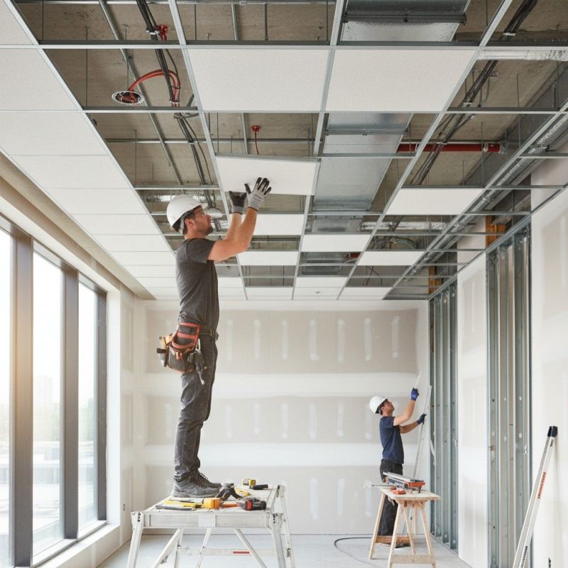 Ceiling Heat Installation