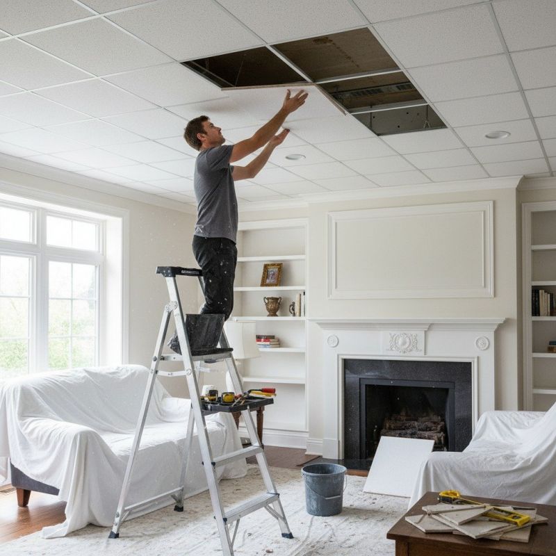 Ceiling Heat Installation